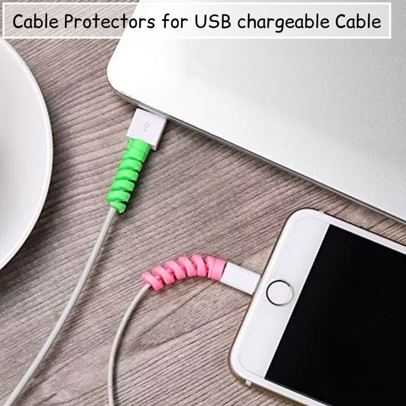 Cable Protectors for USB Charger Cable -20 Pieces