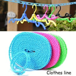 5M Clotheslines Portable Adjustable Clothes Drying Rope