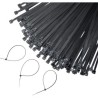 4, 6, 8, 10, 12 Inch Nylon Cable Ties Zip Wire Organizer Ties, Zip Ties, Cable Organizer, 50 Pieces Each Size Combo - Black